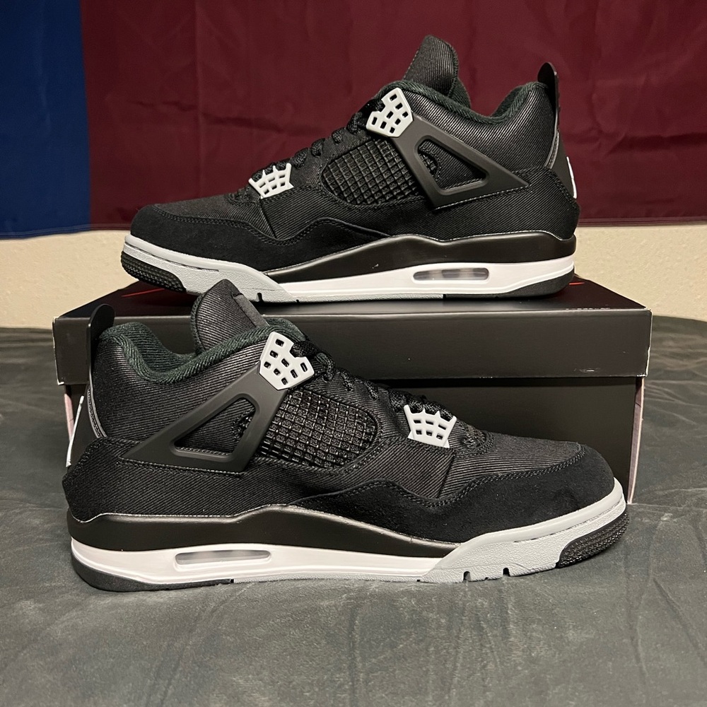 Jordan 4 Black Canvas 11.5